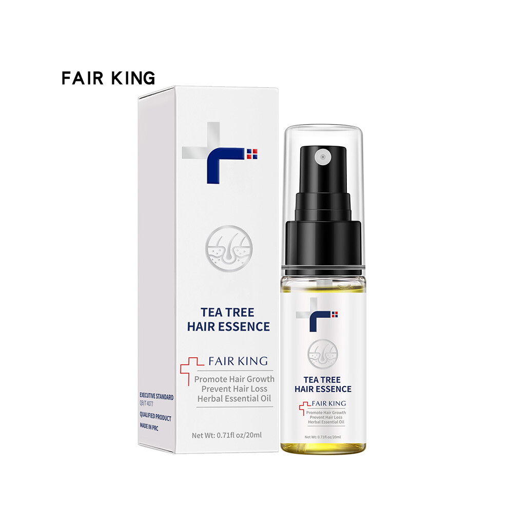 FAIR KING Tea Tree Hair Essence 20ml Nourishing Hair Growth Essential Oil Hair Loss Treatment