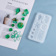 DIY Jewelry Epoxy Resin Casting Molds Necklace Keychain Bracelet Pendant Craft Silicone Mould