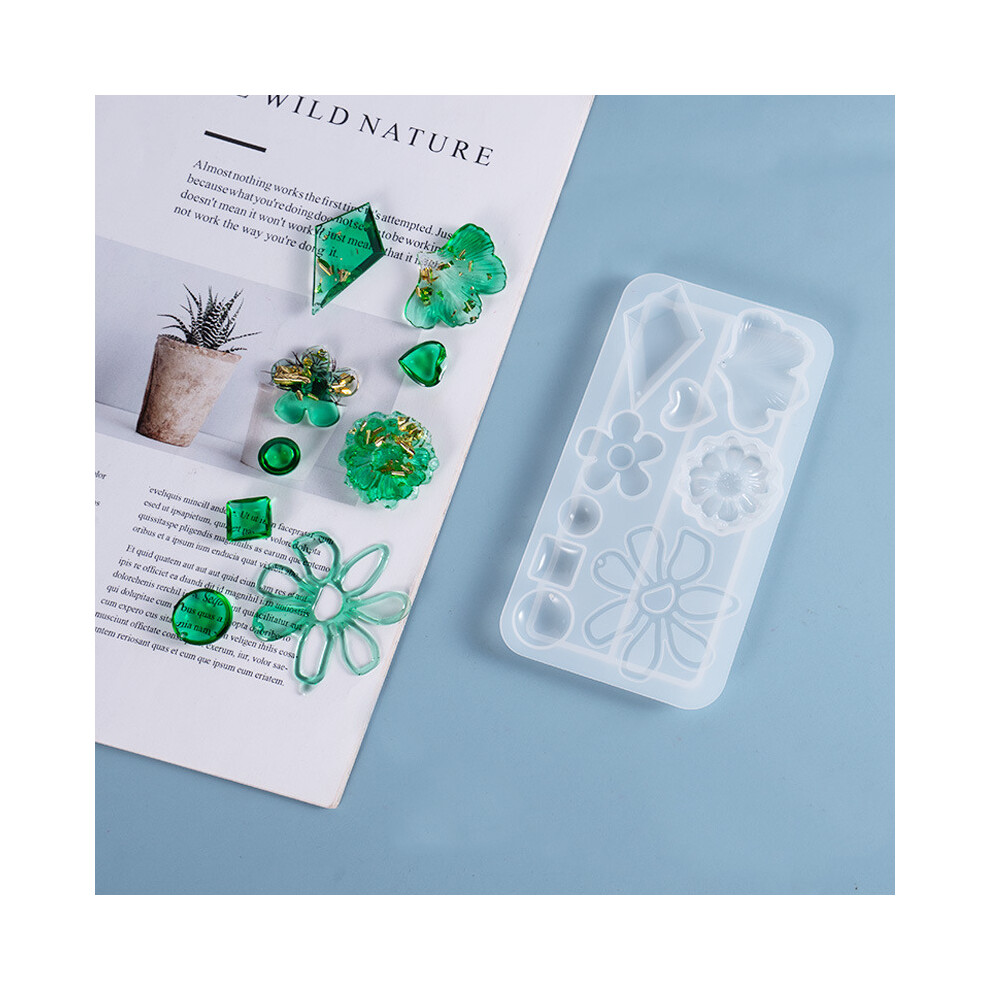 Diy Earring Ear Studs Resin Epoxy Casting Mould Jewelry Pendant Silicone Mold 110691781567