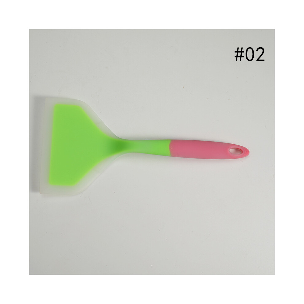 (#02) Silicone Pancakes Shovel Spatula Nonstick Beef Meat Egg Scraper Turner Tools 413590579236