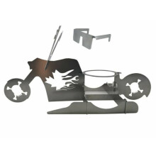 (A) Portable BBQ Barbecue Chicken Stand Outdoors Grill For Bbq Motorcycle Model Stainless Steel Grill Kitchen Accessories