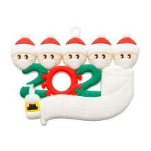 (5people) Personalized Christmas 2020 Snow Family Santa Home Party Hanging Ornaments