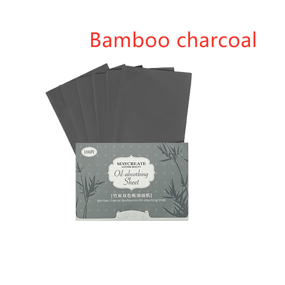 Green ( Tea) 100Pcs Oil Control Paper Film Oil-Absorbing Blotting Facial Face Clean Sheets