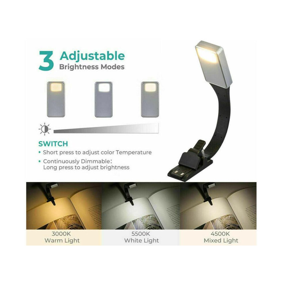 Light Foldable Eye Led Book Clip On Book Usb Rechargeable Reading Night Lamp