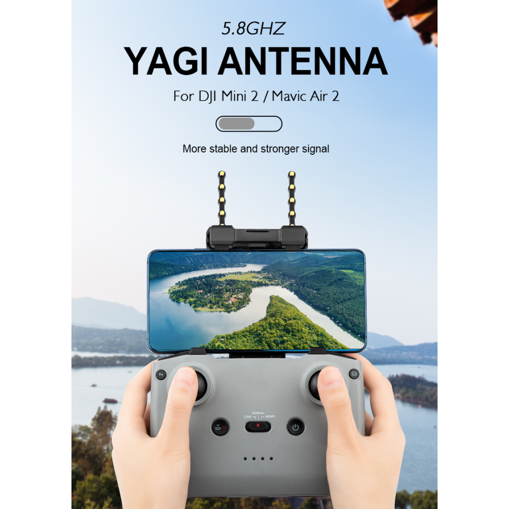 5.8G Yagi Antenna Signal Booster Range Extender For Dji Mavic Mini 2 Air 2 Drone 110691468338
