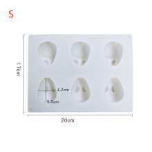 (S) 3D Rabbit Easter Bunny Silicone Mold Mousse Dessert Cake Decorating Tools Jelly Baking Candy Chocolate Ice Cream Mould