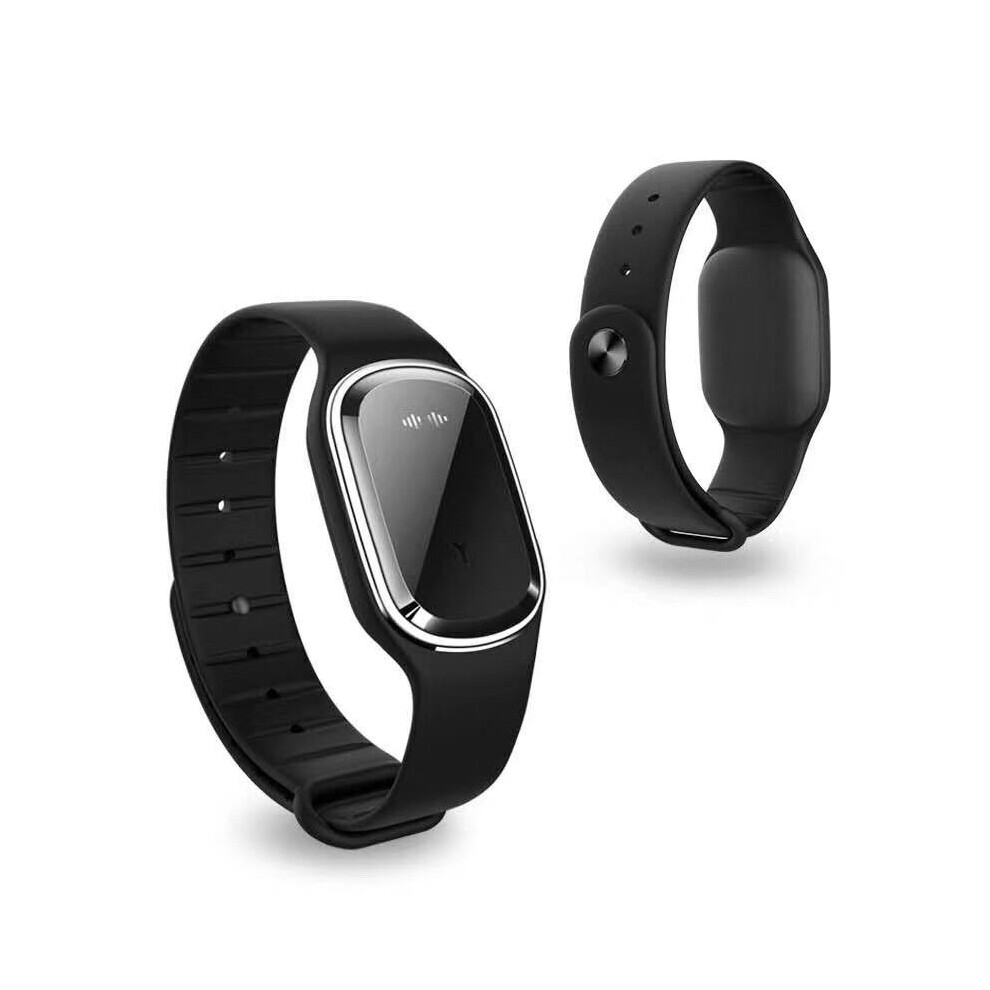 (Black) Ultrasonic Anti-Mosquito Insect Pest Bugs Repellent Repeller Wrist Bracelet Black 110691502452