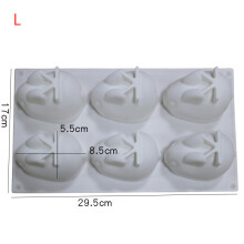 (L) 3D Rabbit Easter Bunny Silicone Mold Mousse Dessert Cake Decorating Tools Jelly Baking Candy Chocolate Ice Cream Mould