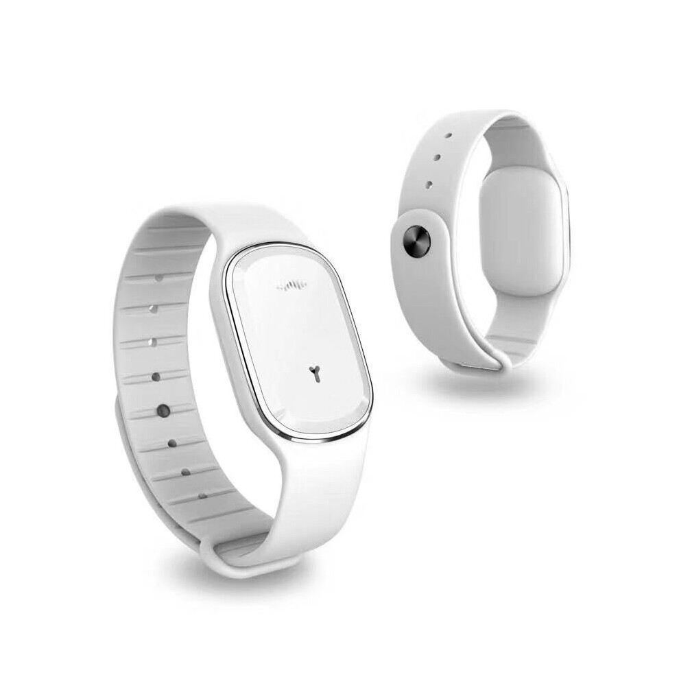 (White) Ultrasonic Anti-Mosquito Insect Pest Bugs Repellent Repeller Wrist Bracelet White 110691502469