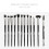 (complexion) 12PCS Professional Makeup Brushes Set Eye Shadow Blending Applicator Comestic Tool 3