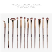 (champagne gold) 12PCS Professional Makeup Brushes Set Eye Shadow Blending Applicator Comestic Tool