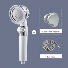 (Head Bracket Hose) High-Pressure Water-Saving Adjustable Bathroom Shower Set with Jetting Bath Shower Head