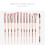(complexion) 12PCS Professional Makeup Brushes Set Eye Shadow Blending Applicator Comestic Tool 7
