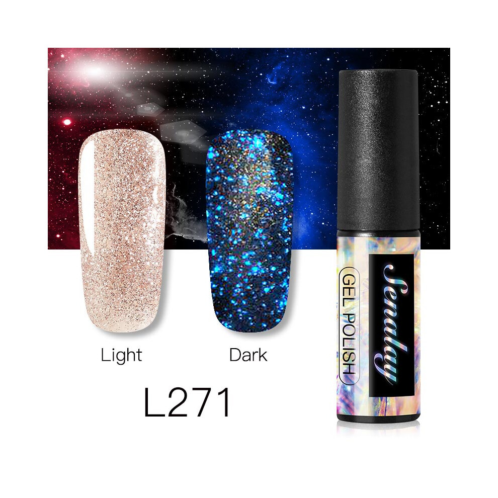 (L271) Senalay 5ML Nail Polish Gel Starry Sky Soak Off UV LED Manicure Lacquer Nail Art