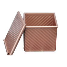 Square Non-stick Mould Toast Bar Bread Cake Baking Mold Bakeware Pan with Lid