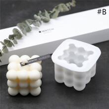 (#B) Candle Mould Soy Wax Aromatherapy Plaster 3D Silicone Resin Soap Mold DIY