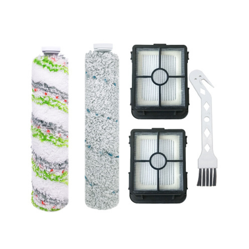 (5Pcs) Multi-Surface Brush Roll Filters Replenishment Kit For Bissell Crosswave Cordless Max 2554A 2590 2593 2596 Vacuum 115295312100