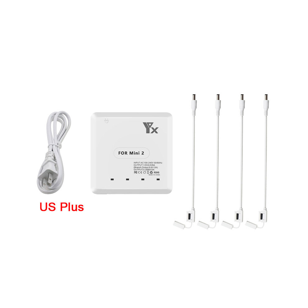 (Us Plug) 6 In 1 Battery Charger Fast Smart Charging Hub With Usb Port For Dji Mavic Mini 2 110691466945