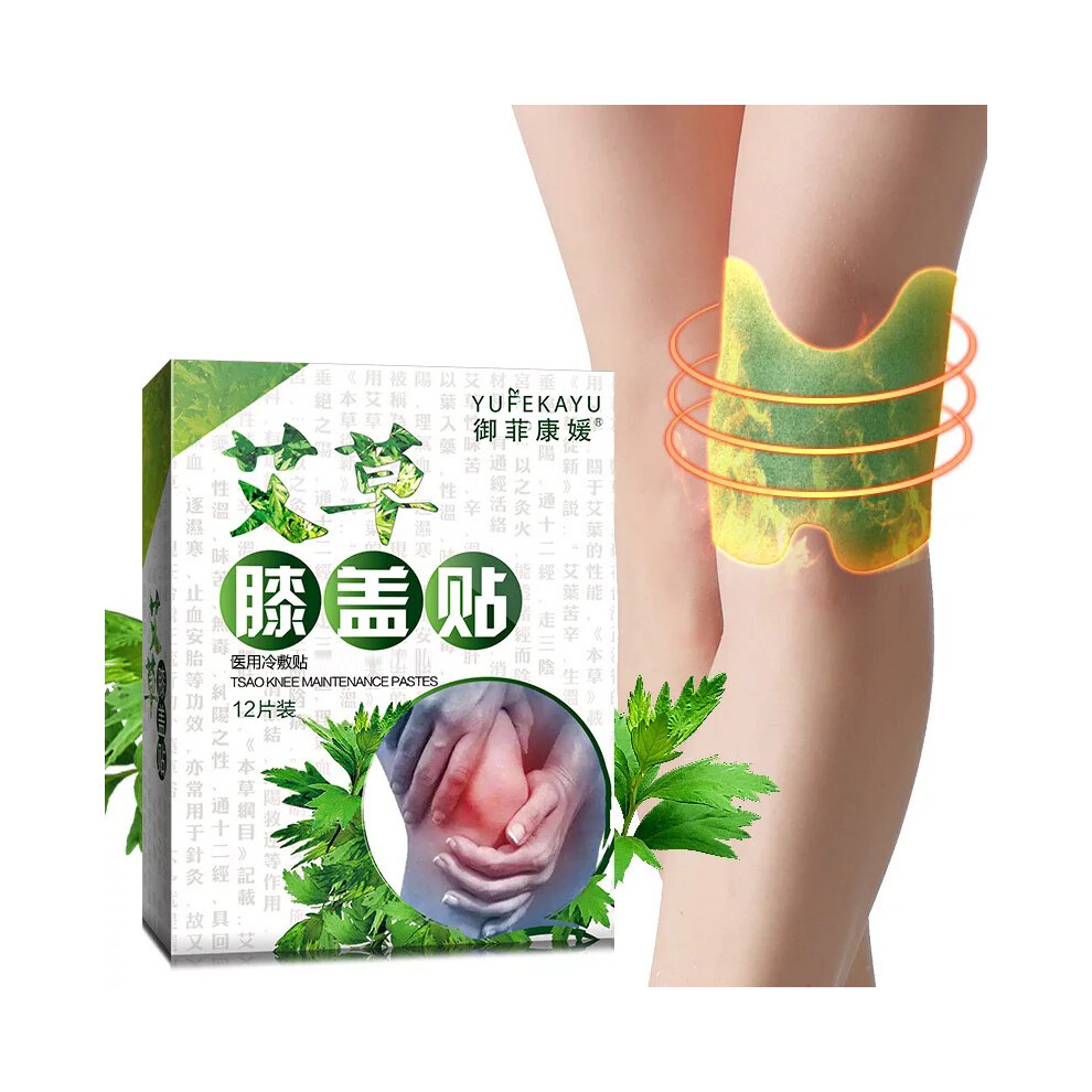 12PCS Knee Plaster Sticker Wormwood Extract Joint Ache Pain Relief Paster Body Patch