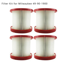 Replacement Wet/Dry Filter Kit for Milwaukee 49-90-1900 Cordless Vacuum Cleaner
