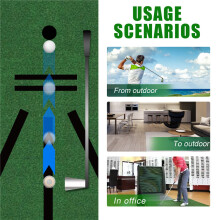 Mini Golf Practice Mat Swing Detection Batting Hitting Mat Training Aid Blanket