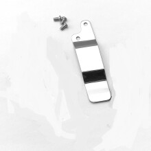 (Silver) 1pcs DIY Folding Knife Clip Stainless Steel Pocket Clip Making Knife Accessories