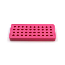(Rose Red) 40 Holes Round Sphere Ice Tray Silicone DIY Ice Ball Maker Mold For Whiskey