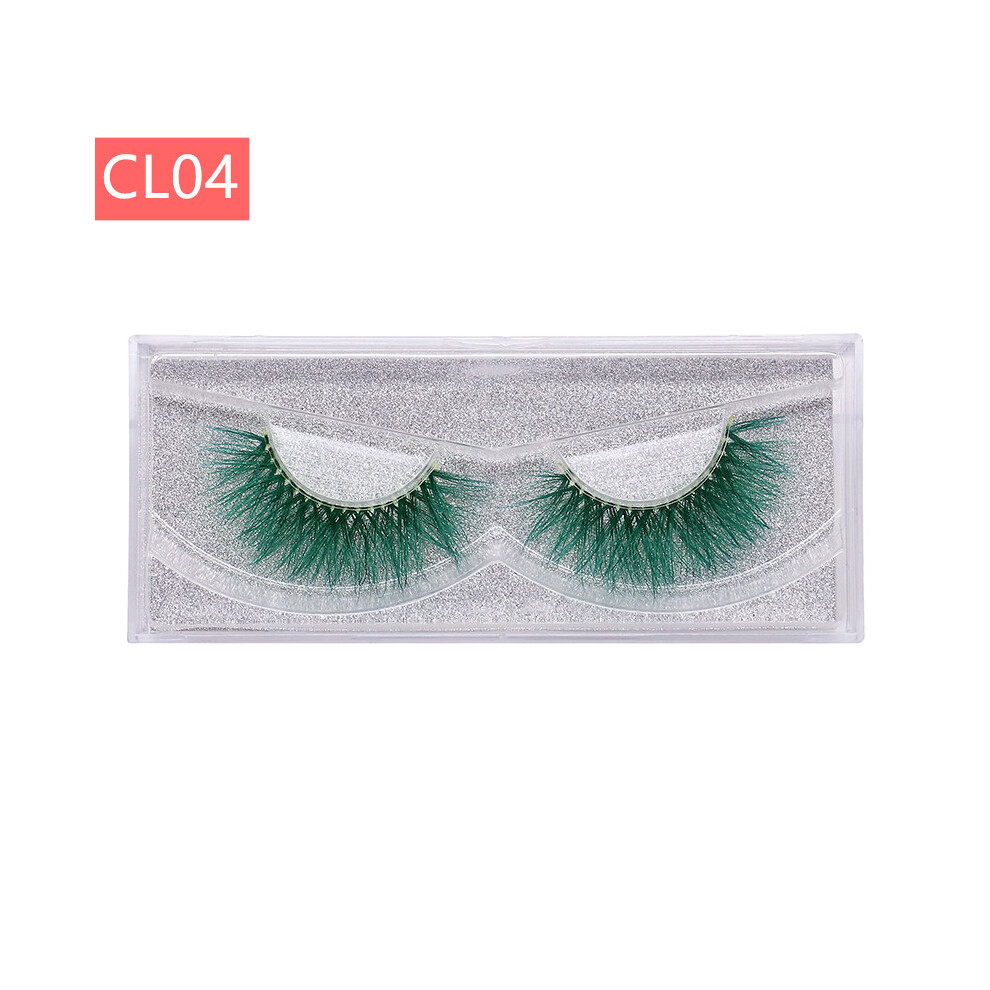 (CL04) 9D Mink Colored Natural False Eyelashes Makeup Cosmetic Cosplay Eye Lashes