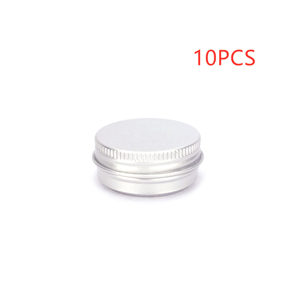 Cream (10Pcs) Cosmetic Empty Jar Pot Lip Balm Jar Bottle Box Container Tin Case 15Ml