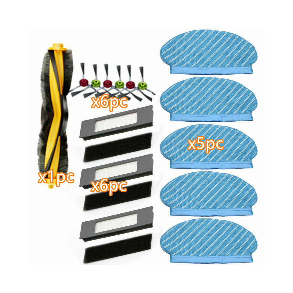 Filter Brush Mop Cloth Set For Ecovacs Deebot Ozmo 920 950 Vacuum Cleaner Parts