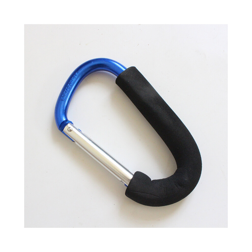 (blue) Baby Pushchair Stroller Pram Hooks Clips Multi-Purpose Hanger for Diaper Shopping Bags