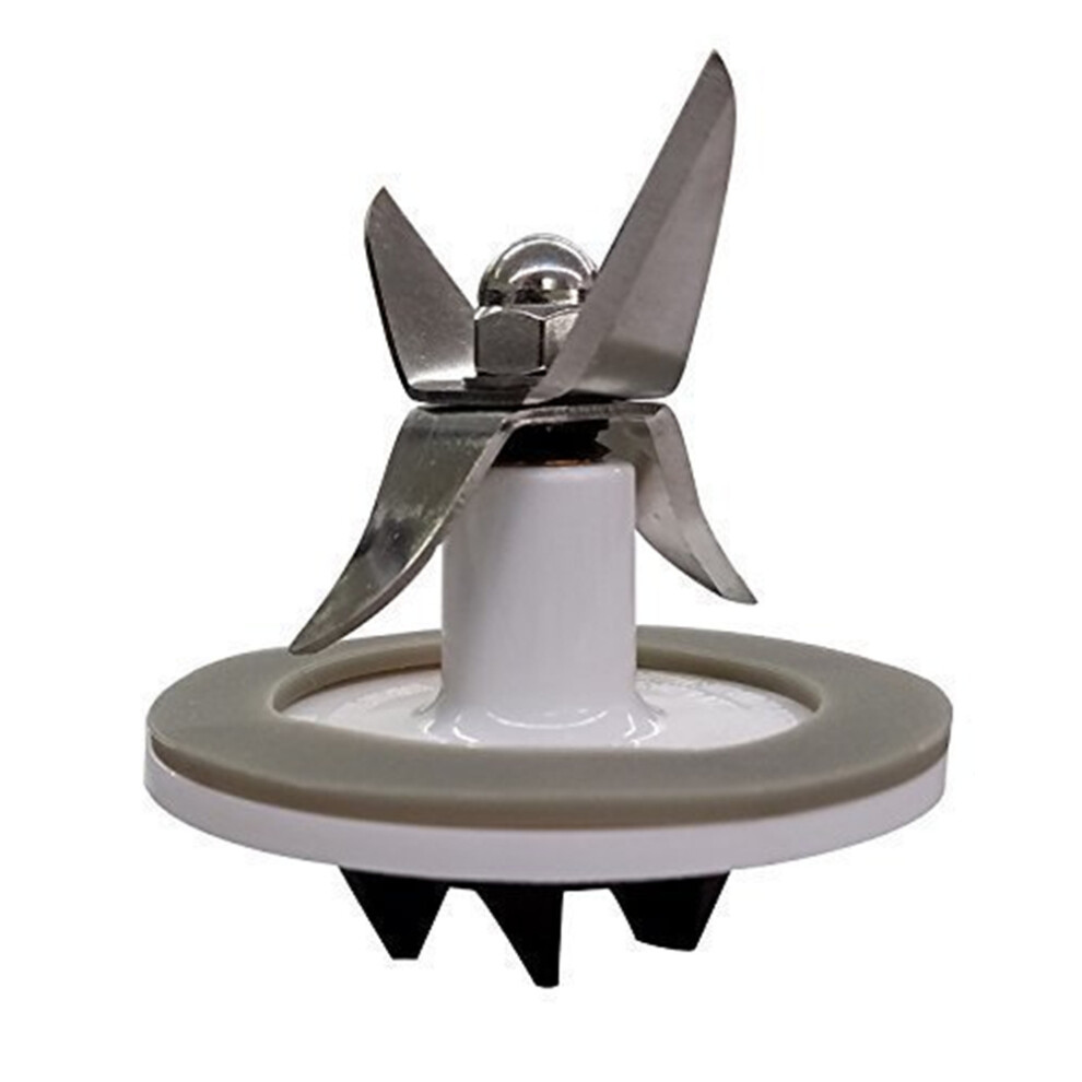 (White) For Hamilton Blender Parts Stainless Steel Extractor Blade with Gasket Replacement Accessories
