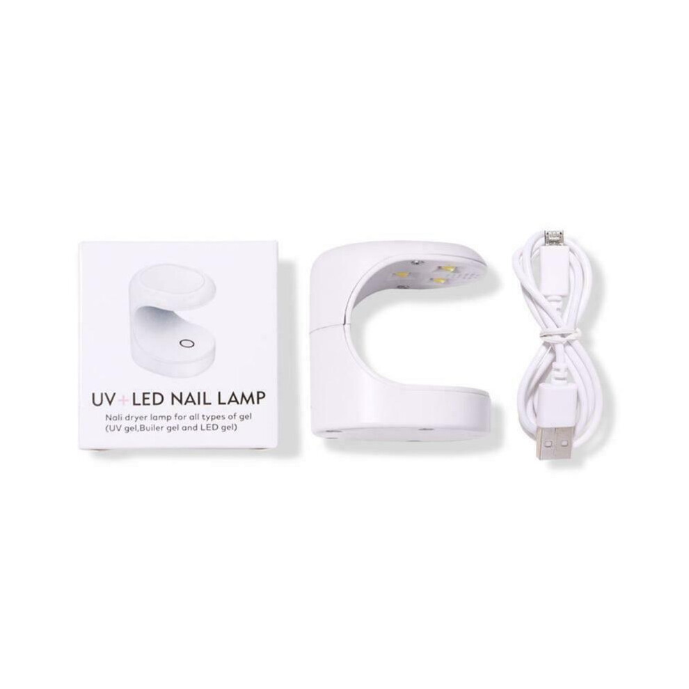 Portable Mini UV LED Nail Lamp for Quick Drying Phototherapy Light Kit