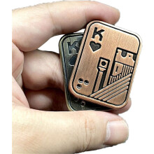 Metal Poker Fidget Slider EDC Fidget ADHD Autism Sensory Anxiety Stress Relief Toys
