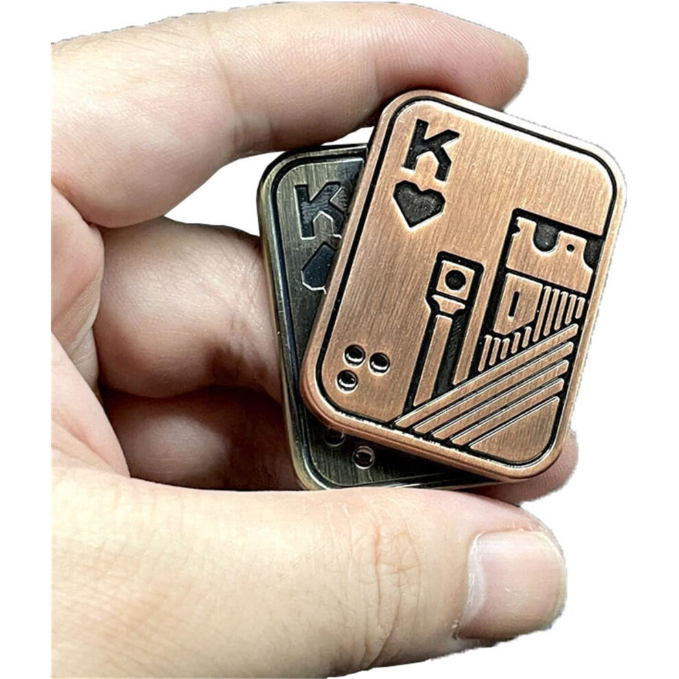 Metal Poker Fidget Slider EDC Fidget ADHD Autism Sensory Anxiety Stress Relief Toys