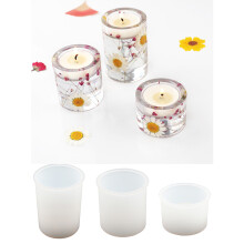 3X Silicone Tea Light Candle Holder Mold Epoxy Resin Casting Mould Casting Craft