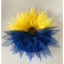 (50cm) Ukrainian Sunflower Wreath Indoor Outdoor Patio Home Decor Artwork Peace Decor