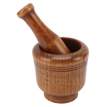 Garlic Grinder Bowl  Wood Herb Crushing Bowl Multipurpose Spice Mixing Grinder