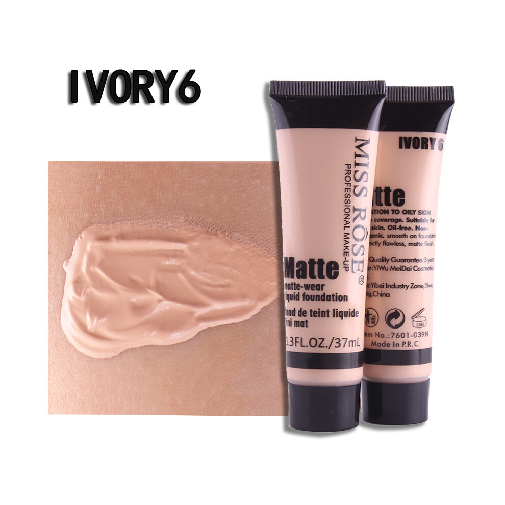 Ivory ( 6) Miss Rose Liquid Whitening Repair Moisturizing Concealer Foundation Makeup Face
