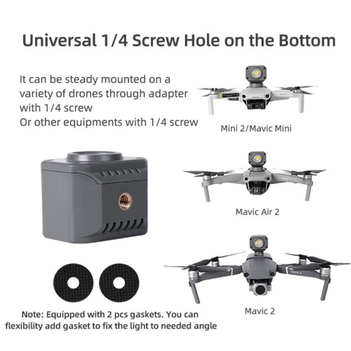 Drone Night Flight LED Light Photography Fill Lamp Searchlight Bright Flashlight