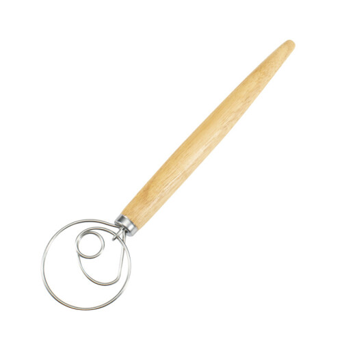 12" Danish Dough Stainless Steel Wire Whisk Mixer Artisan Bread Making Kitchenware Tool