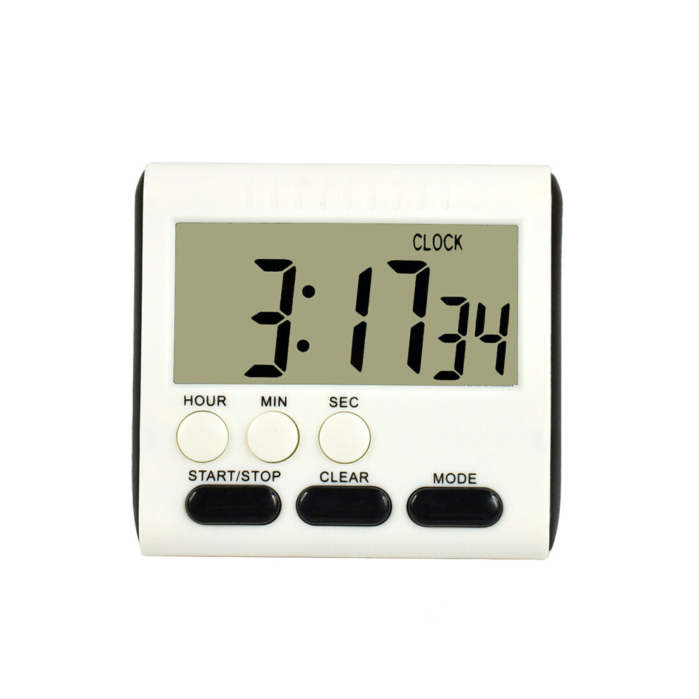 (Black) Lcd Hour Minute Second Count Up Countdown Digital Kitchen Timer Loud Alarm 115295325896
