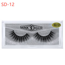 (SD-05) 1 Pair False Lashes 3D Mink Hair Soft Wispy Long Thick Eyelashes Handmade
