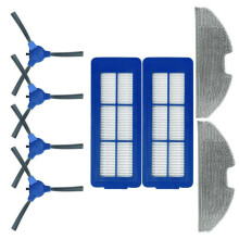 For Eufy RoboVac G10 Hybrid Vacuum Cleaner Filter Mop Cloth Side Brush Kit
