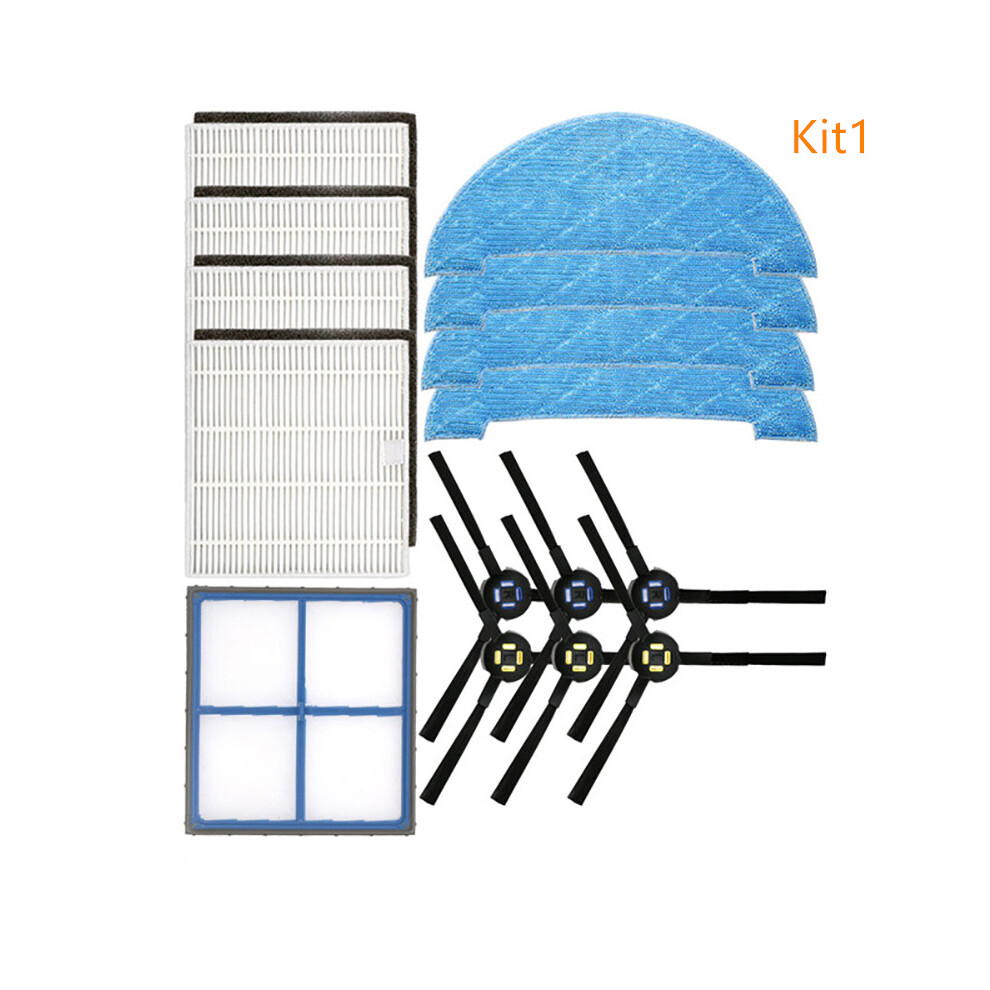 (Kit1) Washable Side Brush Hepa Filter Mop Cloth Kit For Ilife V8 V8s X750 X800 X785 V80 Robot Vacuum Cleaner Spare Parts 320997791683