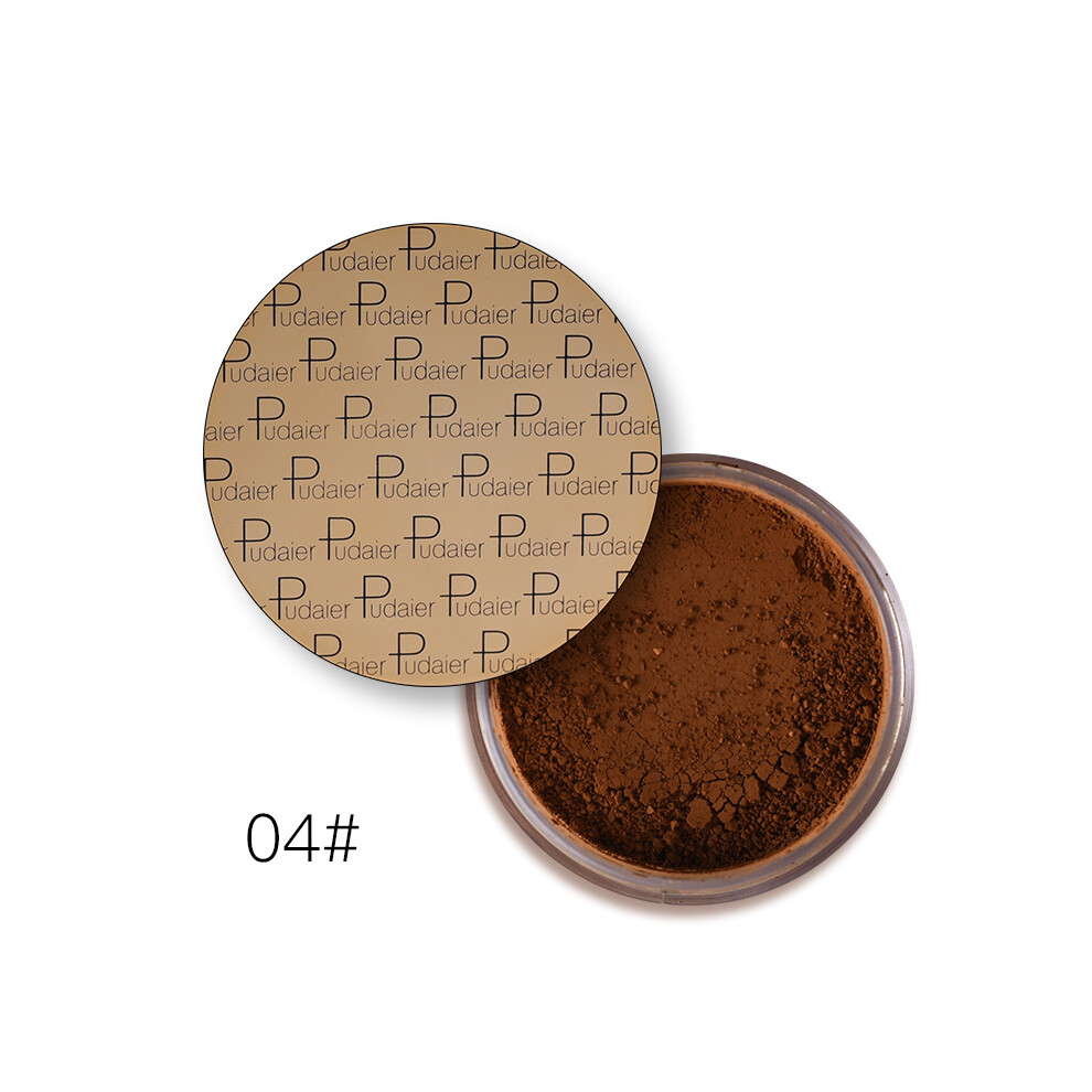 (04# Valley) Pudaier Makeup Face Loose Powder Long Lasting Whitening Bronzer Contour Base Foundation Setting Powder