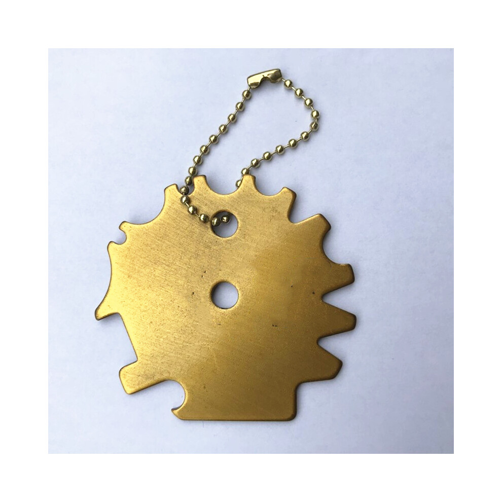 (Golden 02) Portable Metal Bbq Grills Grate Cleaner Barbecue Scraper Scrubber Tool Grill Cleaning Tool 320997806592
