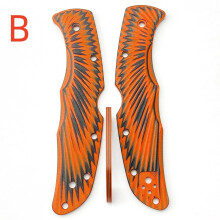 (B) 1 pair DIY Custom G10 Handles For Spyderco Endura 4 Folding Knife Accessory