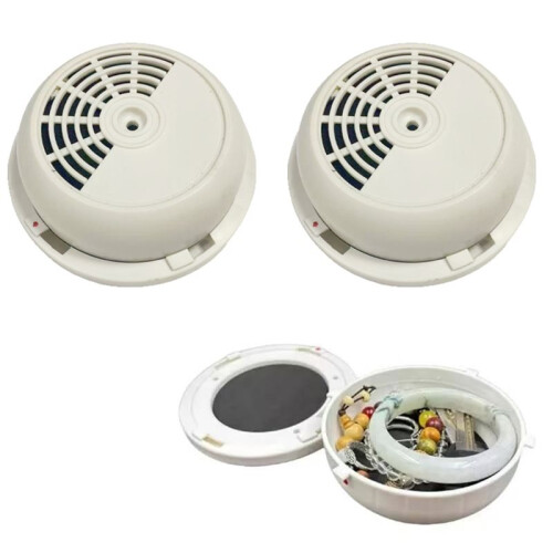 2pcs Decorative Smoke Detector Safe Hidden Compartment Secret Compartment for Valuables 2