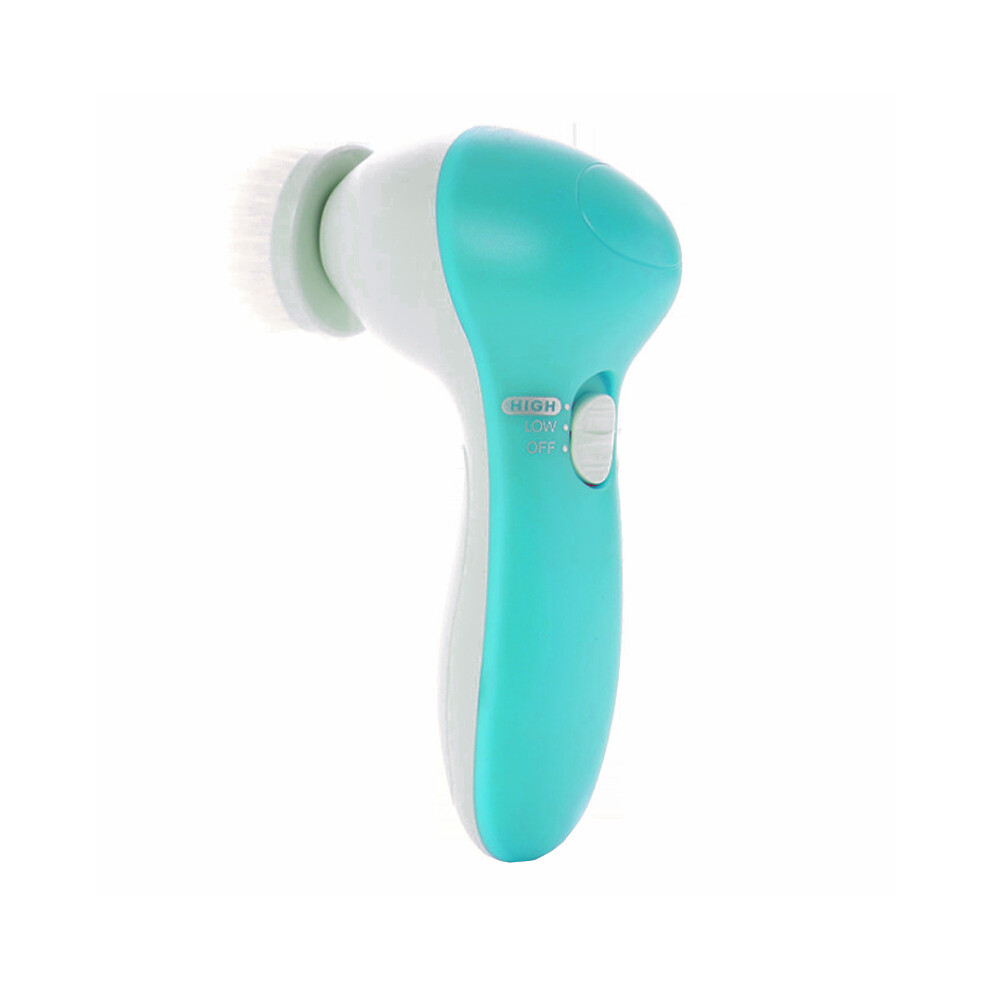 Green (Green) 5 In 1 Multifunctional Beauty Instrument Cleansing Brush Facial Massage Instrument Multifunctional Electric Cleansing Instrument